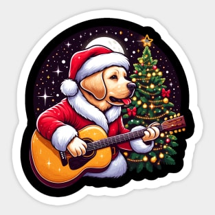 Golden Retriever Christmas Sticker